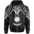 Nauru Zip up Hoodie Polynesian Armor Style Black Unisex Black - Polynesian Pride