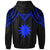 Nauru Hoodie Polynesian Armor Style Blue - Polynesian Pride