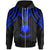 Nauru Zip up Hoodie Polynesian Armor Style Blue Unisex Blue - Polynesian Pride