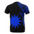 Nauru T Shirt Micronesian Pattern Blue Flash Style - Polynesian Pride