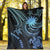 Nauru Custom Personalised Premium Blanket - Blue Turtle - Polynesian Pride