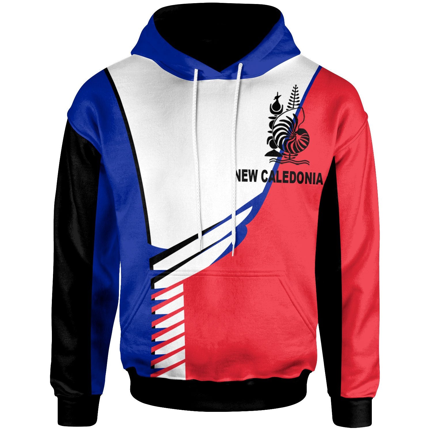 New Caledonia Hoodie Athletes Style Unisex Red - Polynesian Pride