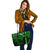 New Caledonia Leather Tote - Green Color Cross Style - Polynesian Pride