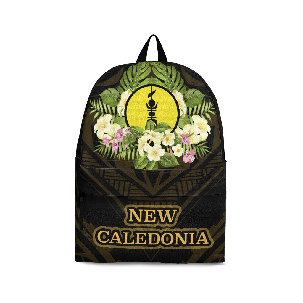 New Caledonia Backpack - Polynesian Gold Patterns Collection Black - Polynesian Pride