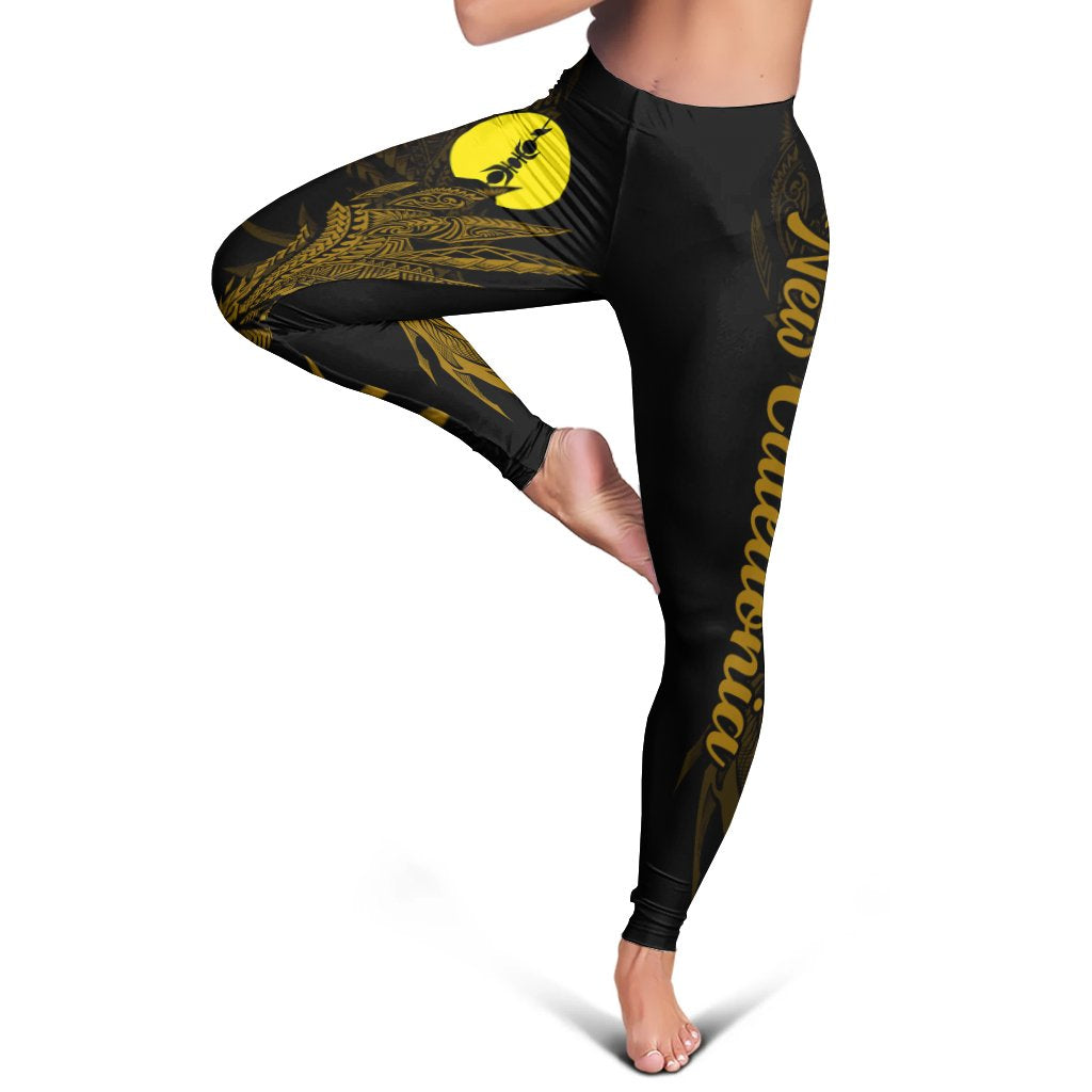 New Caledonia Leggings - Wings Style Black - Polynesian Pride