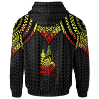 New Caledonia Custom Hoodie Polynesian Armor Style Reagge - Polynesian Pride