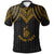 New Caledonia Custom Polo Shirt Polynesian Armor Style Gold Unisex Gold - Polynesian Pride