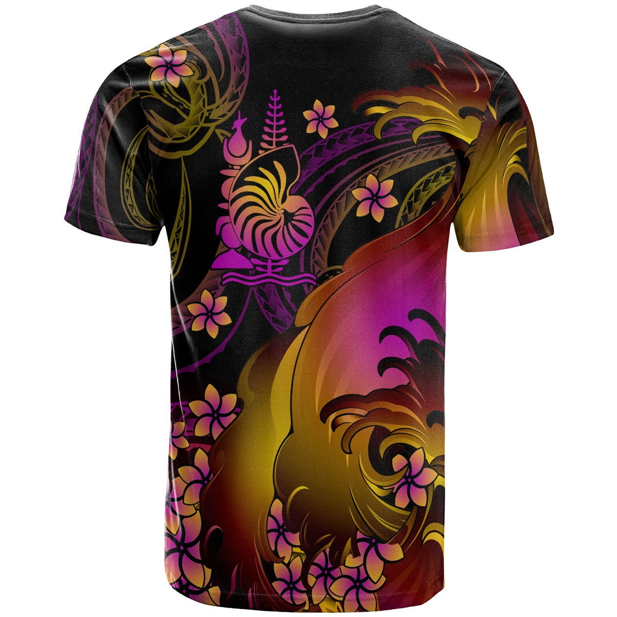 New Caledonia T shirt New Caledonia in wave - Polynesian Pride