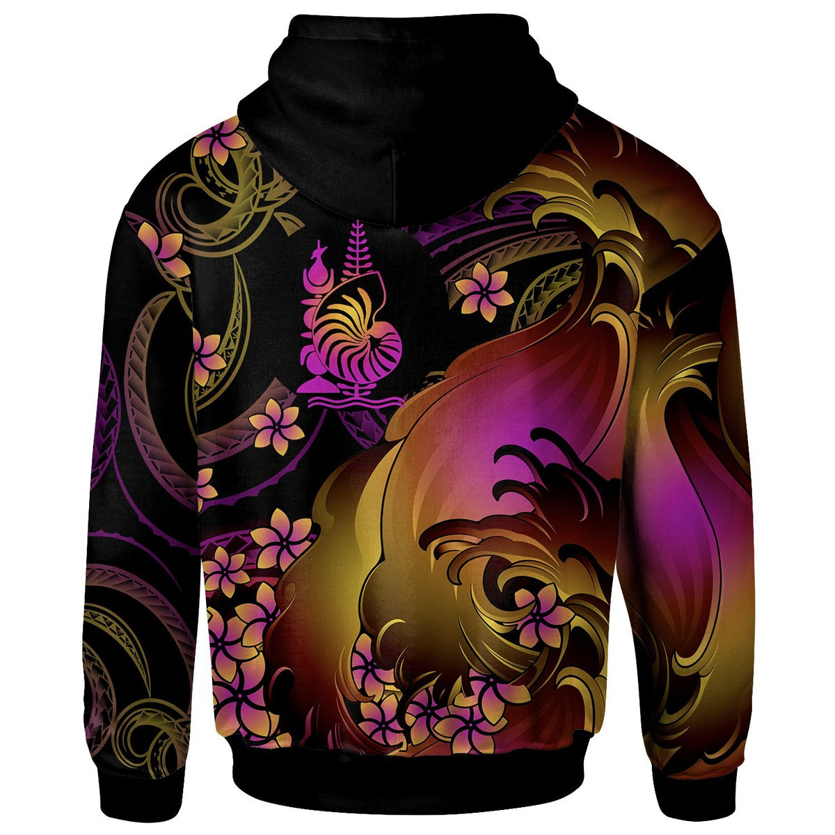 New Caledonia Zip up Hoodie New Caledonia in wave - Polynesian Pride