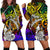 New Caledonia Women Hoodie Dress - Rainbow Polynesian Pattern Rainbow - Polynesian Pride