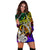 New Caledonia Women Hoodie Dress - Rainbow Polynesian Pattern - Polynesian Pride