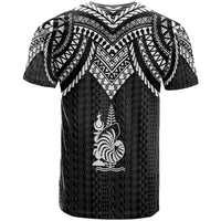 New Caledonia Custom T Shirt Polynesian Armor Style Black - Polynesian Pride