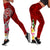 Tahiti Legging - Turtle Plumeria (Red) Red - Polynesian Pride