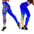 Tahiti Legging - Turtle Plumeria (Blue) - Polynesian Pride