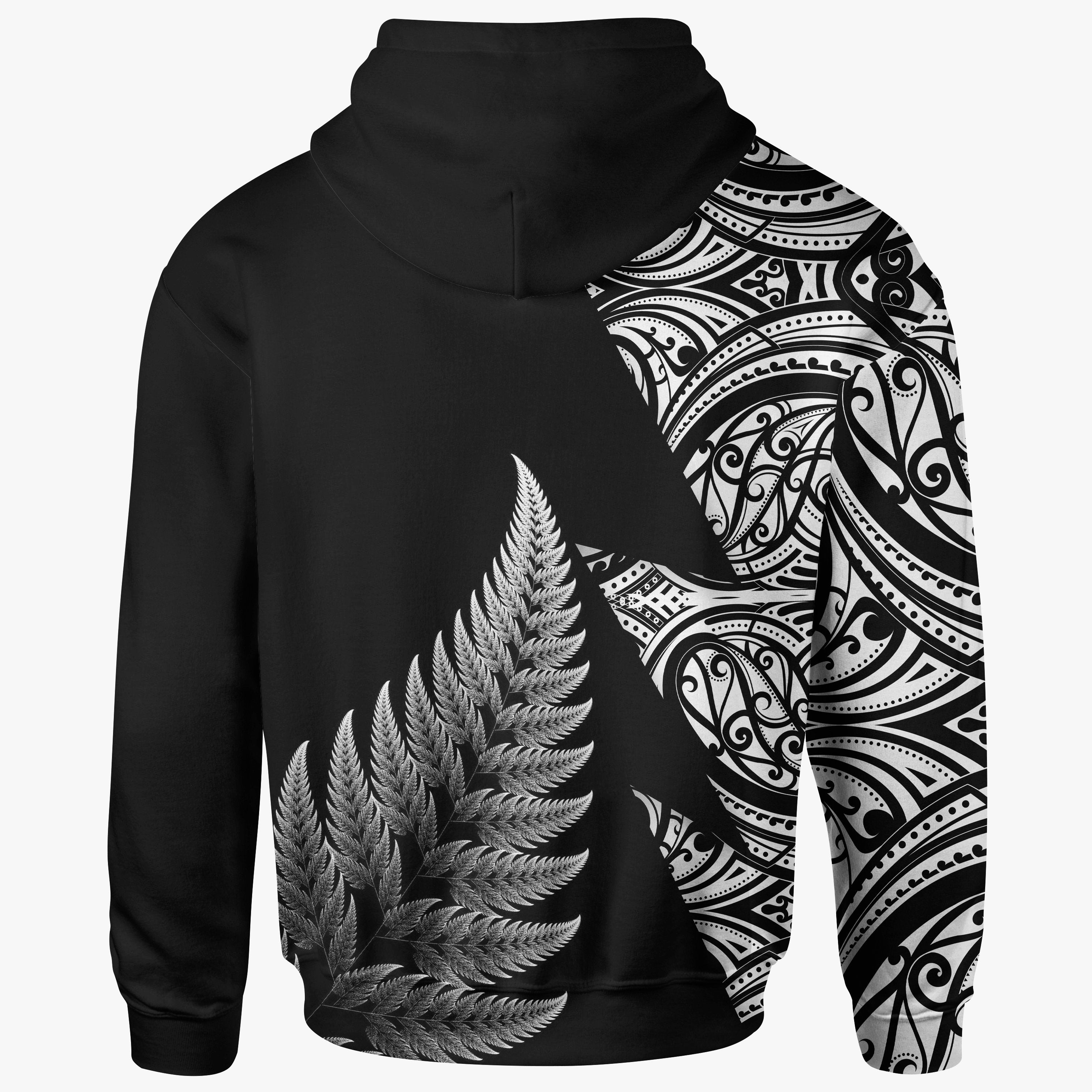 New Zealand Rugby Hoodie Aotearoa Maori Style - Polynesian Pride