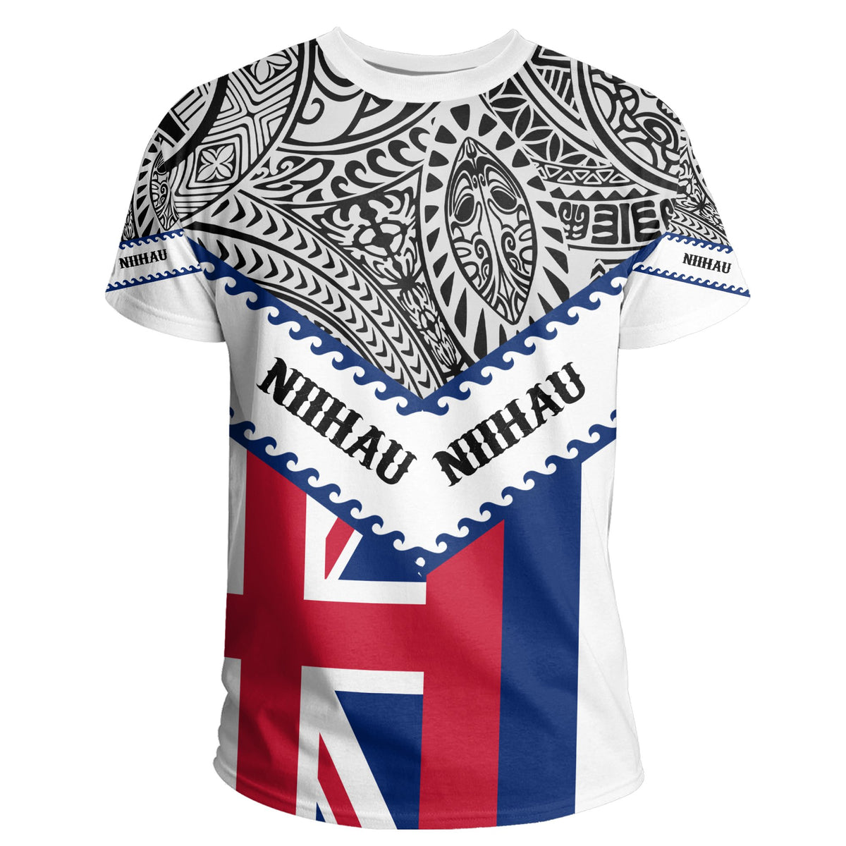 Hawaii Flag Niihau T Shirt Mit Style - Polynesian Pride