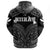 Hawaiian Kanaka Map Polynesian Niihau Hoodie Zip White Brad Style - Polynesian Pride