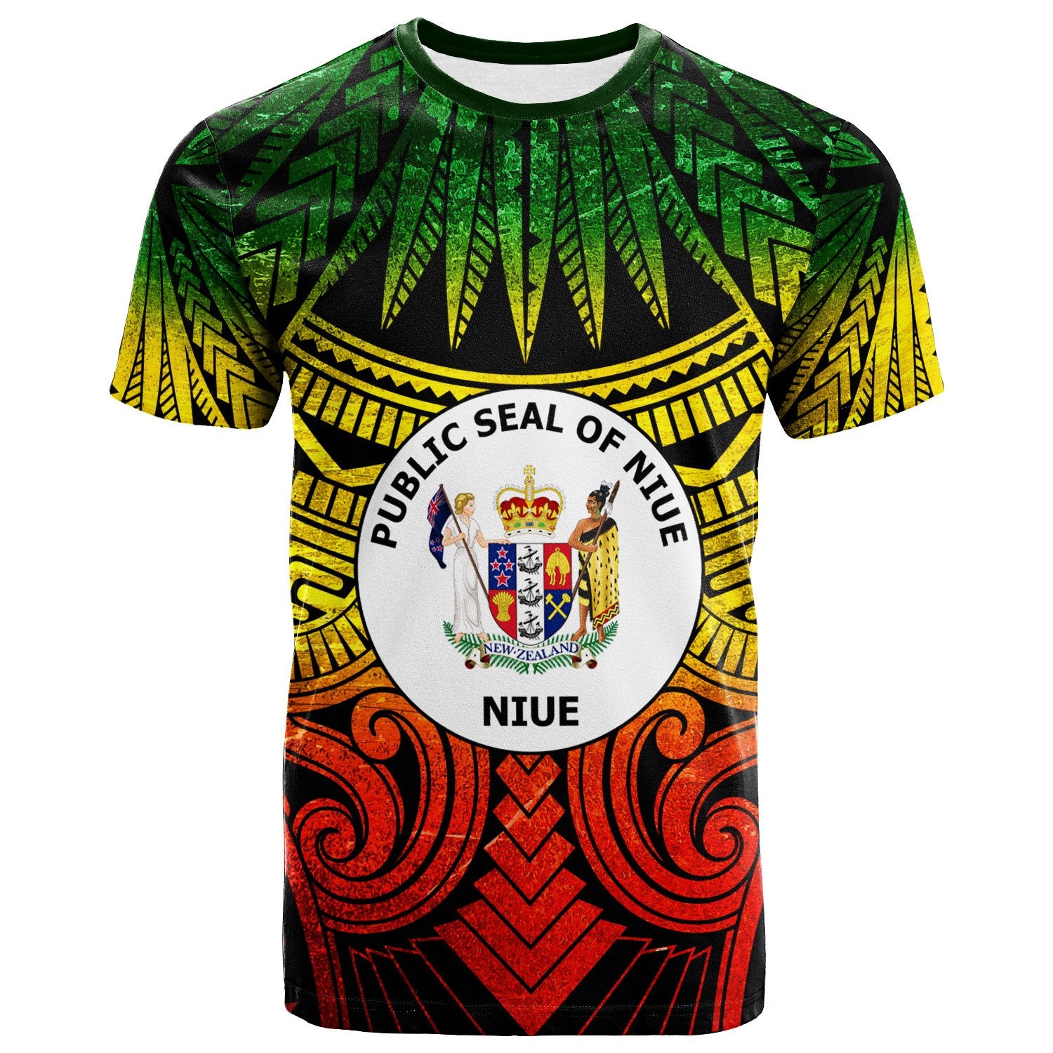 Niue T Shirt Reggae Classic Vignette Style Unisex Art - Polynesian Pride