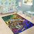 Niue Custom Personalised Area Rug - Rainbow Polynesian Pattern - Polynesian Pride