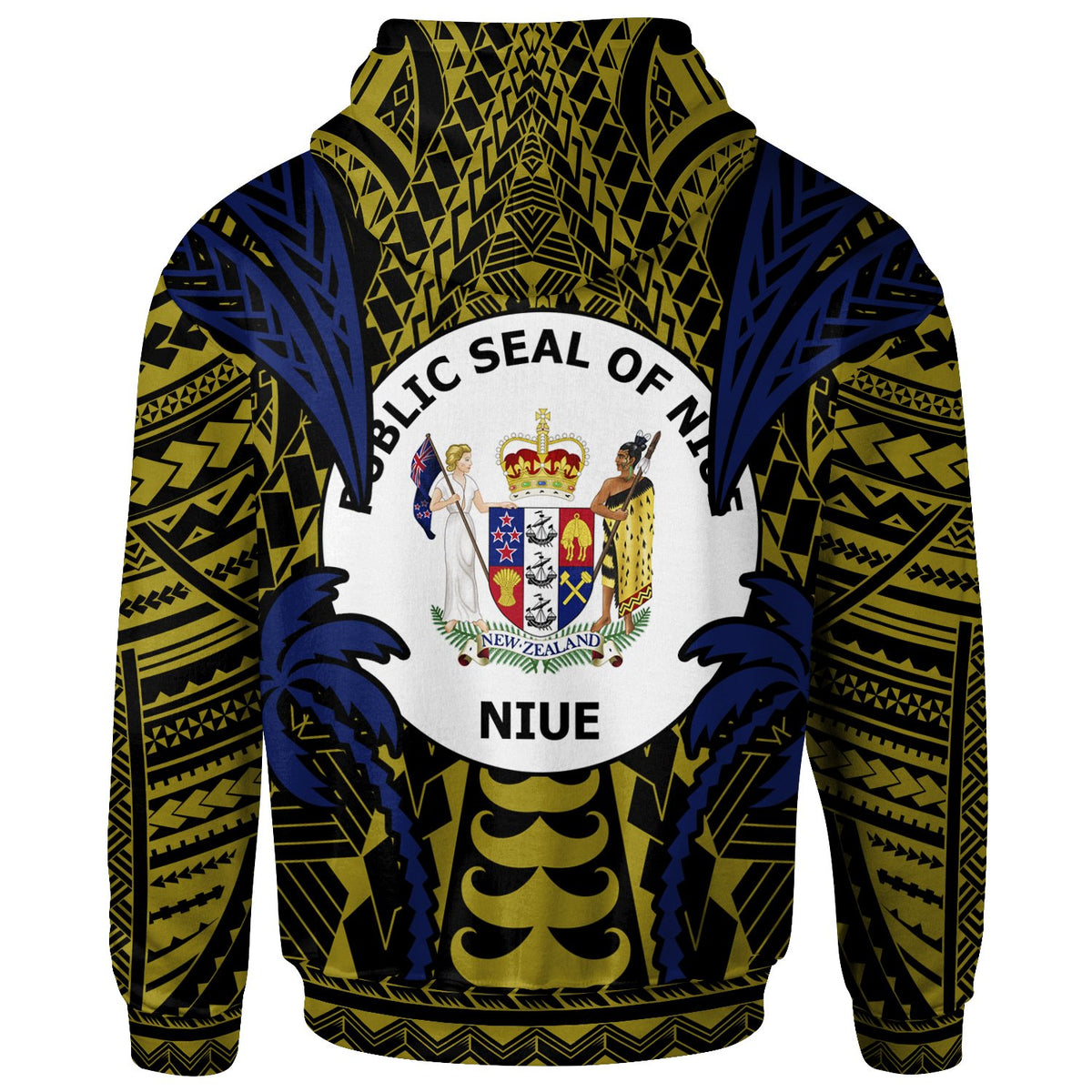 Niue Zip up Hoodie Blood Runs Through My Veins Style Flag - Polynesian Pride