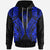 Niue Hoodie Polynesian Lion Head Blue Style Unisex Blue - Polynesian Pride