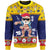 Niue Christmas Sweater - Santa Claus Polynesian Tattoo Unisex Yellow - Polynesian Pride