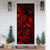 Niue Door Cover Turtle Hibiscus Red - Polynesian Pride