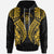 Niue Hoodie Polynesian Lion Head Gold Style Unisex Gold - Polynesian Pride