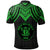 Niue Custom Polo Shirt Polynesian Armor Style Green - Polynesian Pride