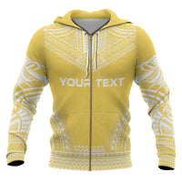 Niue Polynesian Chief Custom Zip up Hoodie Flag Version - Polynesian Pride