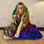 Niue Hooded Blanket - Rainbow Polynesian Pattern - Polynesian Pride