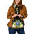 Northern Mariana Islands Shoulder Handbag - Polynesian Gold Patterns Collection - Polynesian Pride