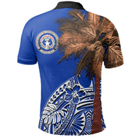 Northern Mariana Islands Polo Shirt Polynesian Palm Tree Flag - Polynesian Pride