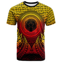 Northern Mariana Islands T Shirt Circle Pattern Yellow Unisex Yellow - Polynesian Pride