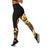 Northern Mariana Islands Polynesian Leggings - Polynesian Tattoo Gold Version - Polynesian Pride