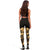 Northern Mariana Islands Polynesian Leggings - Polynesian Tattoo Gold Version - Polynesian Pride