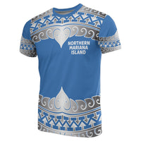Northern Mariana Islands All Over T Shirt Northern Mariana Islands Wave Style - Polynesian Pride