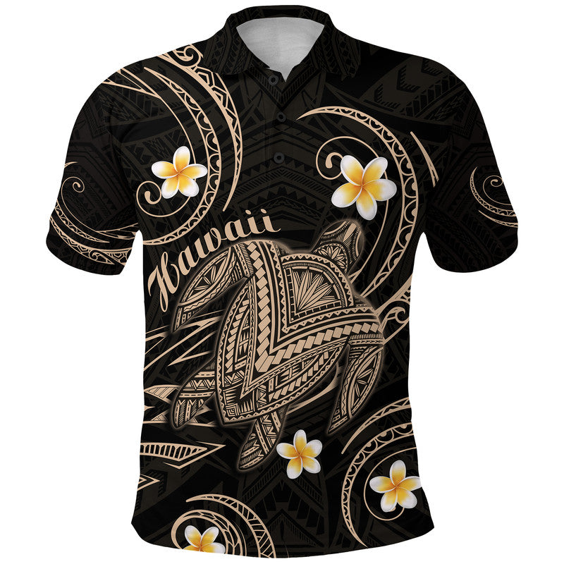 Custom Hawaii Polo Shirt Hawaiian Turtle Plumeria Mixed Polynesian Nude Style LT9 Adult Nude - Polynesian Pride