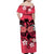 Hawaii Skull Matching Dress and Hawaiian Shirt Mysterious Polynesia and Pink Flowers LT13 - Polynesian Pride