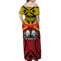 Marquesas Islands Off Shoulder Long Dress the One and Only LT13 - Polynesian Pride