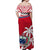 Samoa Matching Dress and Hawaiian Shirt Samoan Coat Of Arms with Coconut Red Style LT14 - Polynesian Pride