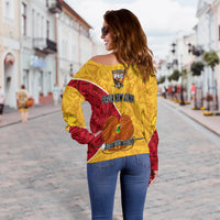 The Kumuls PNG Off Shoulder Sweater Papua New Guinea Polynesian Dynamic Style LT14 - Polynesian Pride