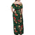 Hawaii Off Shoulder Long Dress Green Skulls with Monstera Leaves LT13 - Polynesian Pride