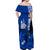 Custom New Caledonia Matching Dress and Hawaiian Shirt Nautilus Blue Polynesian Hibiscus LT13 - Polynesian Pride