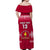 (Custom Text and Number) Beulah College Off Shoulder Long Dress Ngatu Pattern Tonga LT13 - Polynesian Pride