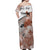 (Custom Personalised) Fiji Tapa Off Shoulder Long Dress White Fijian Masi Be Loved Hibiscus LT13 - Polynesian Pride