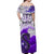 Custom Manaia Maori Matching Dress and Hawaiian Shirt Fern Aotearoa Purple Waves LT13 - Polynesian Pride