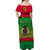 (Custom Personalised) Vanuatu Off Shoulder Long Dress Color Flag LT13 - Polynesian Pride