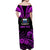 Custom Polynesian Couple Outfits Samoa Tatau Matching Dress and Hawaiian Shirt Purple Polynesian Ula Nifo LT13 - Polynesian Pride