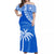 Fiji Rugby Sevens Off Shoulder Long Dress Fijian 7s Tapa Polynesian Blue Ver.01 LT13 Women Blue - Polynesian Pride